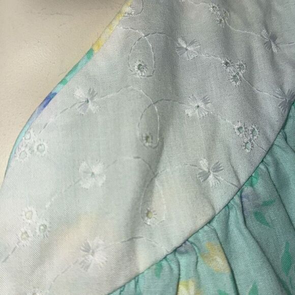 Vintage Simply Basic Pearl Snap House Dress Robe Size Large - Picture 7 of 12